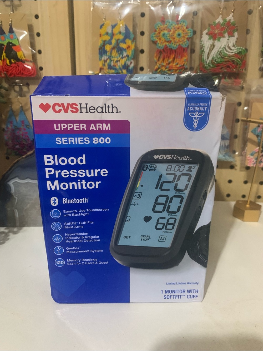 CVS Health Upper Arm Blood Pressure Monitor - Black